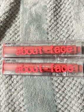 About-Face Lip Color Butter in Cherry Pick (guava crush) brand new- 2 pack